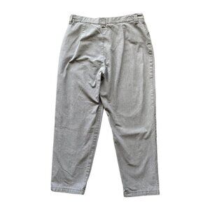 Vintage Riders Casual Printed High Rise Tapered Trouser Pants Gray Size 14P